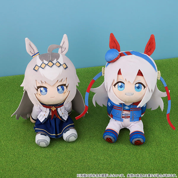 Tamamo Cross Kuikui Sitting Plush — Umamusume: Cinderella Gray (approx. 18 cm / 7 in, Movic)