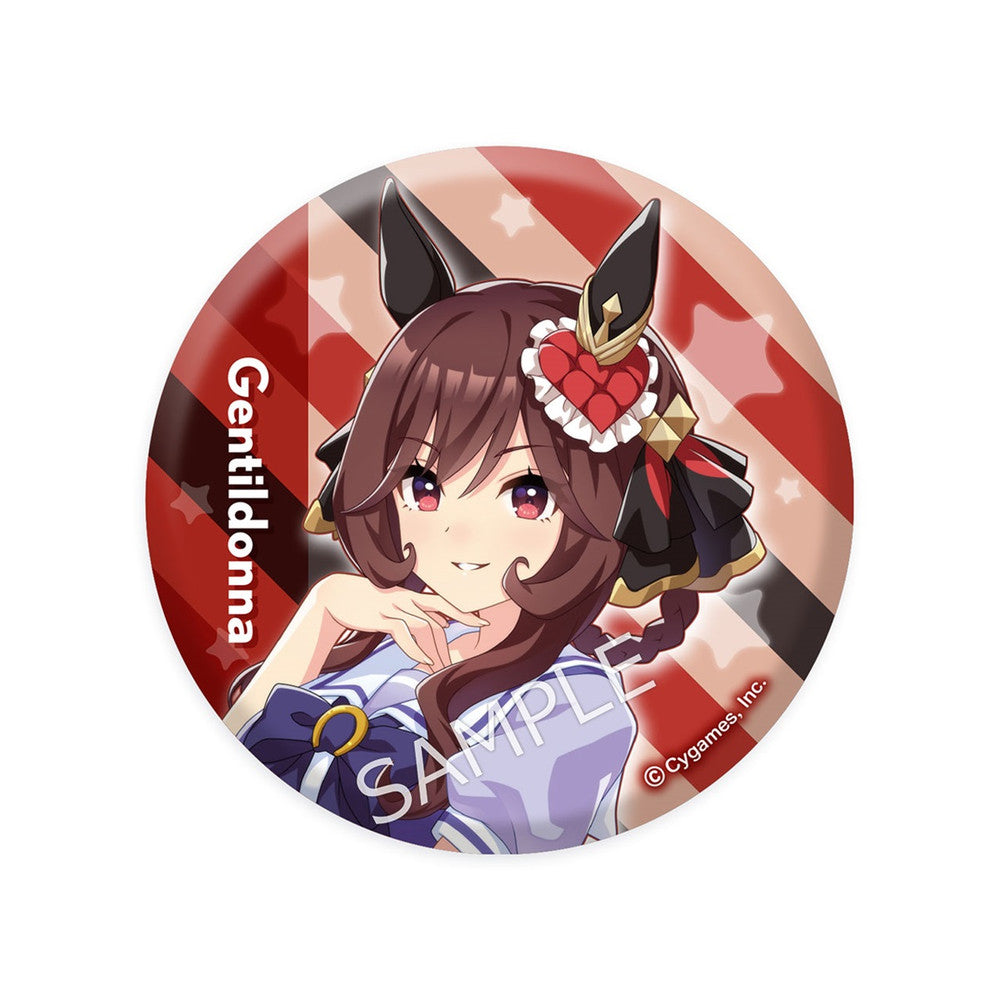 Gentildonna Official Can Badge (Uniform Ver.) - Umamusume: Pretty Derby 56mm Cygames Pre-order