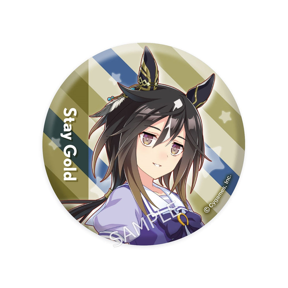 Stay Gold Official Can Badge (Uniform Ver.) - 56mm Cygames Official Merchandise - Umamusume: Pretty Derby (Pre-order)