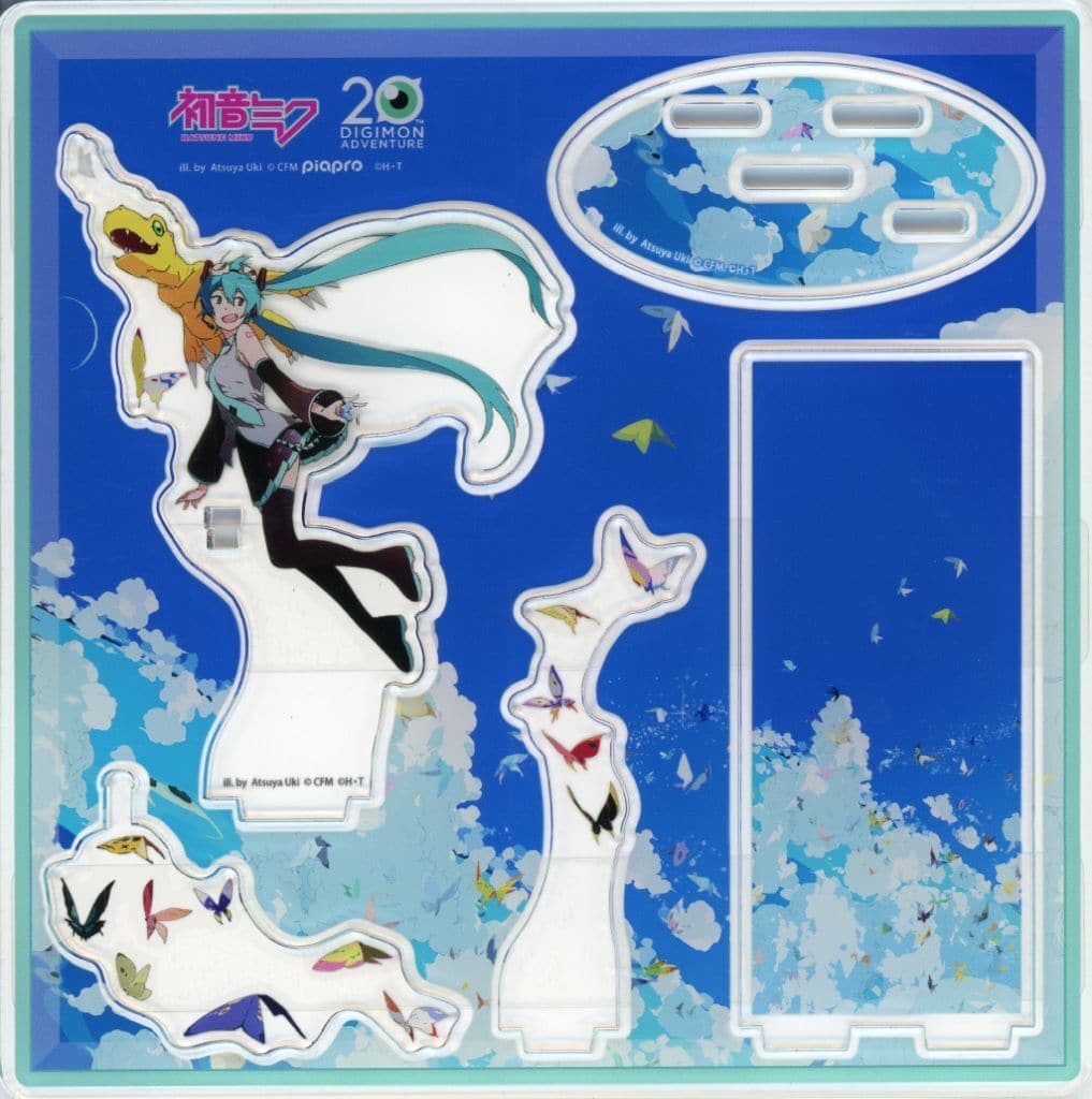 Digimon x Hatsune Miku Collaboration Acrylic Diorama 2019