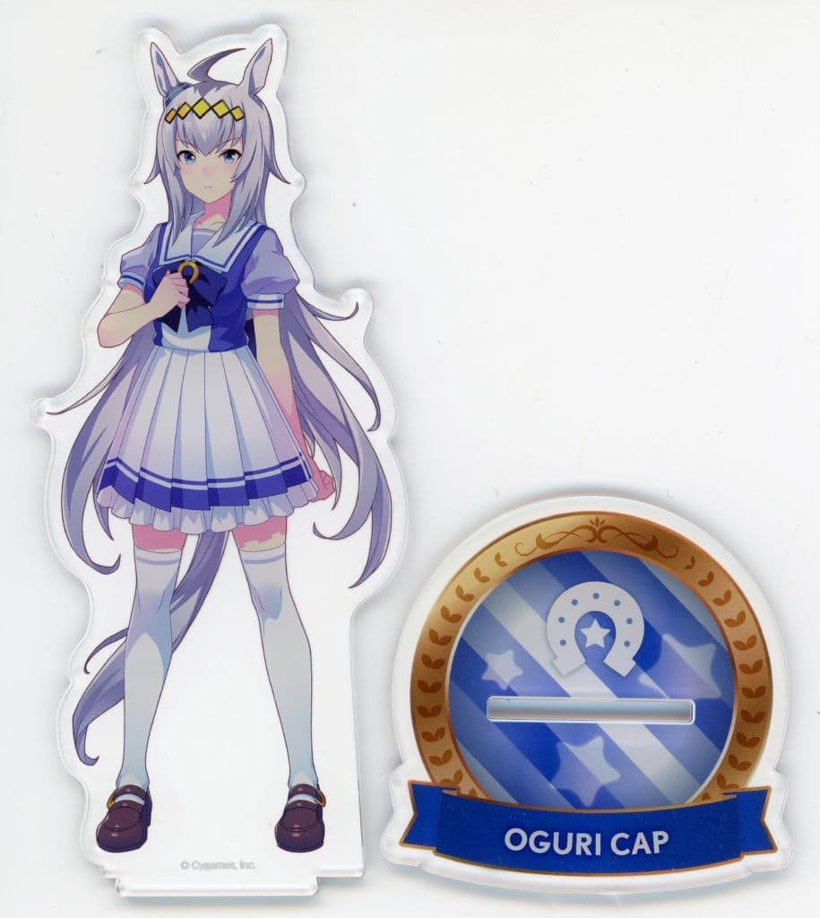 Oguri Cap Official Acrylic Stand (Uniform Ver.) — Umamusume Pretty Derby 3rd EVENT WINNING DREAM STAGE — Cygames (Pre-owned, 10×15 cm)