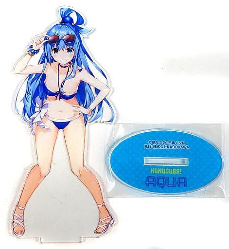 Aqua Swimsuit Birthday Acrylic Stand Figure B - KonoSuba