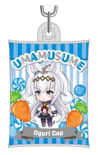 Oguri Cap Air-Fuwa Keyholder - Umamusume Pretty Derby - HasePro × Bandai - Pre-owned Acrylic Mascot in Vinyl Bag (55×36×9mm)