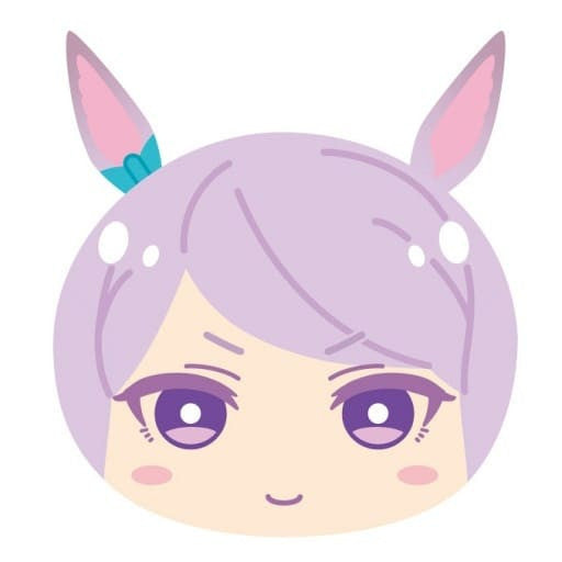 Mejiro McQueen Plush Mascot - Umamusume Pretty Derby Omanju Niginigi Mascot Vol.4 (Ensky, Used, Ball-Chain, ~7cm)