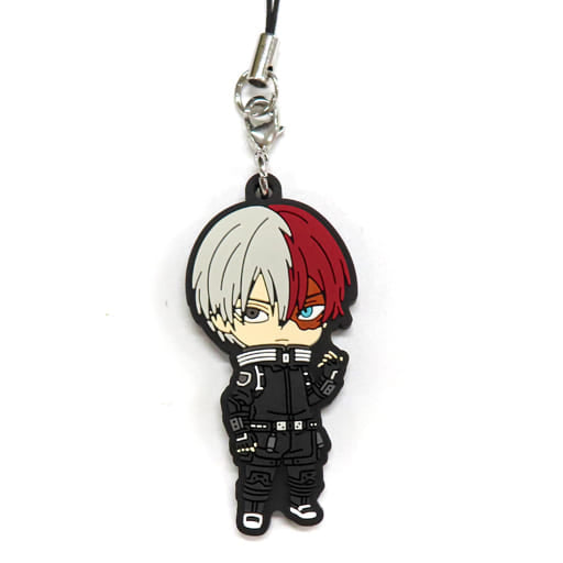 Shoto Todoroki Stealth Suit Rubber Keychain Bonus - My Hero Academia: World Heroes' Mission, Sanwa, Approx. 60 x 35 mm