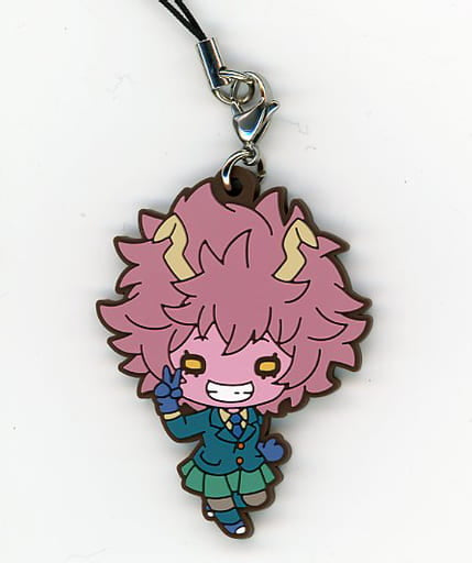 Mina Ashido My Hero Academia HERO FES. 2022 Nitotan Rubber Mascot Keychain by Takara Tomy Arts, Approx. 40 mm, Pre-owned
