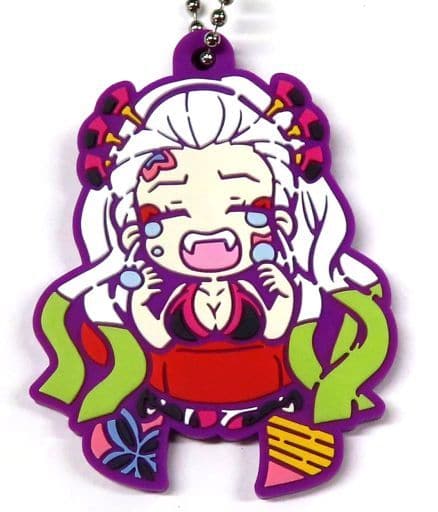 Daki Rubber Mascot Keychain from Demon Slayer: Kimetsu no Yaiba Entertainment District Arc, Length Approx. 54 mm, Stand Stones