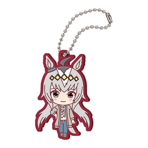 Oguri Cap Capsule Rubber Mascot 3 Keychain - Bandai Capsule Toy (Pre-owned) - Umamusume Pretty Derby