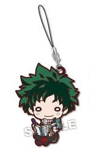 Izuku Midoriya My Hero Academia Nitotan Rubber Mascot Keychain for Match Viewing, Approx. 60 mm, Takara Tomy Arts