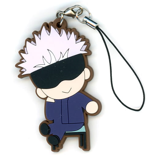 Satoru Gojo Rubber Strap - Jujutsu Kaisen “Kimi to Friends” PVC Die-cut Strap Movic Approx. 6 x 6 cm (Pre-owned)