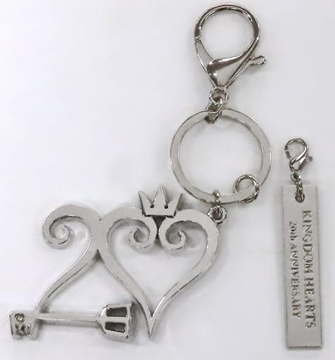 Kingdom Hearts 20th Anniversary Metal Keychain - Square Enix, Approx. 60 mm