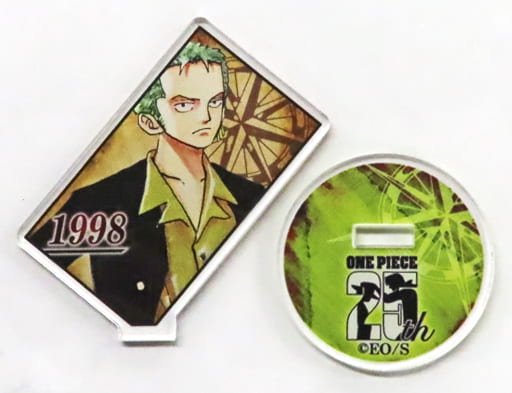 Roronoa Zoro Acrylic Character Collection “ZORO” Acrylic Figure Charm - One Piece - Shueisha - Approx. 55 mm