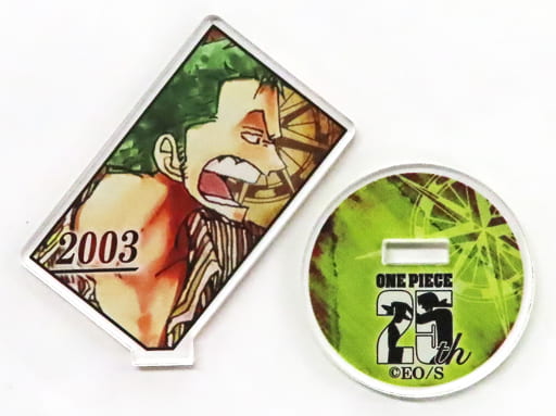 Roronoa Zoro Acrylic Character Collection "ZORO" 2003 Acrylic Character Stand - Approx. 55 mm (Shueisha) Pre-owned