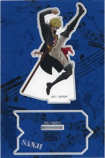 Sanji Acrylic Stand - One Piece Film Red Theater Goods (Toei Animation) - Approx. 100 x 150 mm - Pre-owned