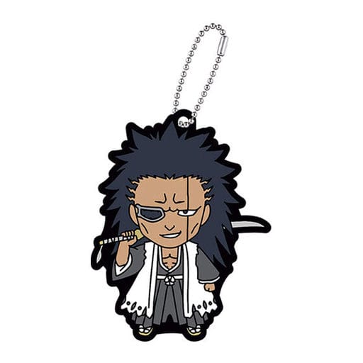 Kenpachi Zaraki BLEACH: Thousand-Year Blood War Capsule Rubber Mascot Keychain by Bandai, Pre-Owned