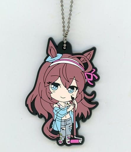 Mihono Bourbon Rubber Keychain - Painter Style - Uma Musume Pretty Derby (Amusement Prize, 7cm, BANDAI SPIRITS)