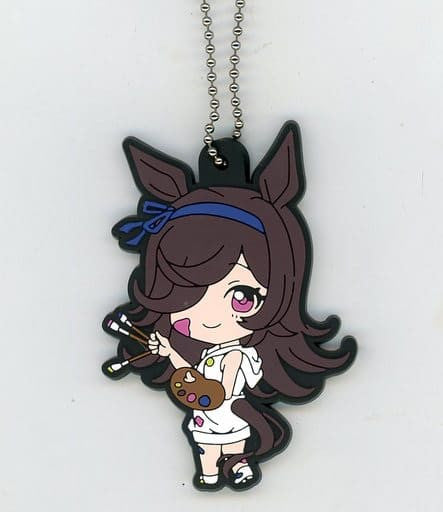 Rice Shower Rubber Keyholder Painter Style - Umamusume Pretty Derby - BANDAI SPIRITS (Amusement Prize, Used, 7cm)