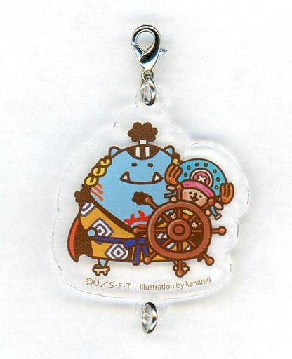 Jinbe & Tony Tony Chopper Acrylic Charm - One Piece YURUTTO Acrylic Charm (Approx. 4.5 x 4.5 cm) - Toei Animation - Pre-owned