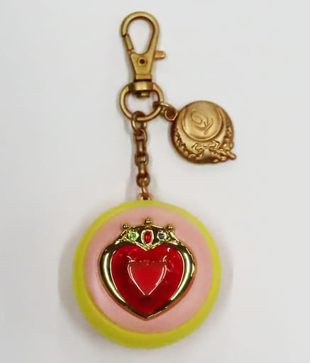 Prism Heart Macaron Bag Charm - Q-pot. CAFE. × Sailor Moon 8th Series (Q-pot., Pre-owned, Pink, Approx. 4 x 4 x 2.1 cm)