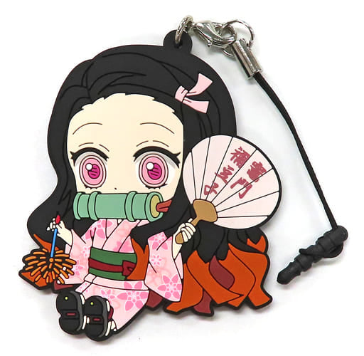 Nezuko Kamado Demon Slayer: Kimetsu no Yaiba Petanko Rubber Strap Summer Festival Version Vol. 1 by Chugai Mining