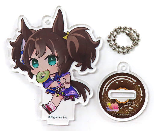 Inari One Acrylic Stand Keychain - Umamusume: Pretty Derby × Jack in the Donuts Collaboration - Playful Mind Company (Approx. 7.0×8.0 cm)