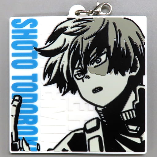 Shoto Todoroki Rubber Charm Keychain, My Hero Academia - Will - Ichiban Kuji I Prize, Length Approx. 65 mm