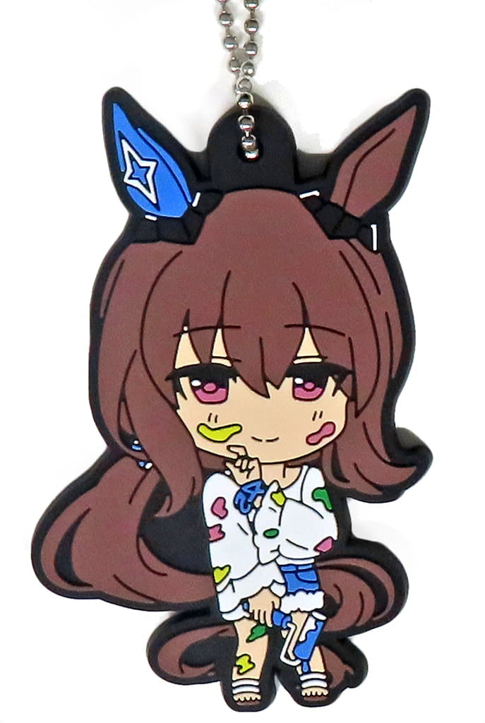 Admire Vega Rubber Keychain - Painter Style - Umamusume Pretty Derby NAMCO Promotion SECOND (Amusement Prize, ~7cm, Pre-owned)