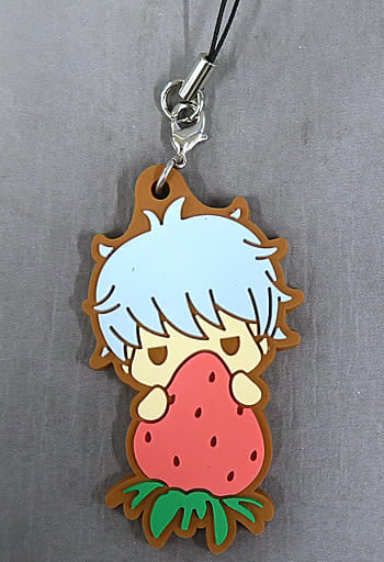 Gintoki Sakata Gintama Rubber Collection Charm Strap by Benelic, Approx. 70 mm