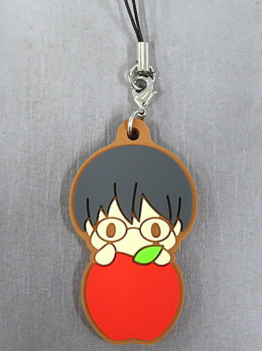 Shinpachi Shimura Gintama Rubber Collection Charm Strap by Benelic, Approx. 70 mm