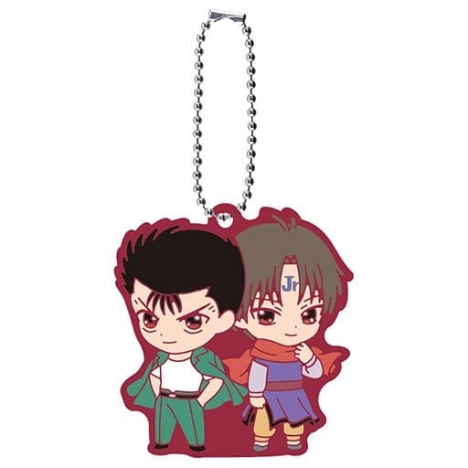 Yusuke Urameshi and Koenma Rubber Mascot Keychain Vol. 2 from YuYu Hakusho by Bandai