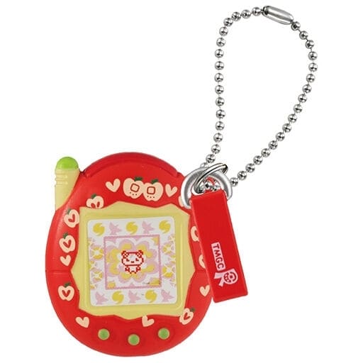 Red Furawatchi Tamagotchi Miniature Charm Collection 3 Keychain