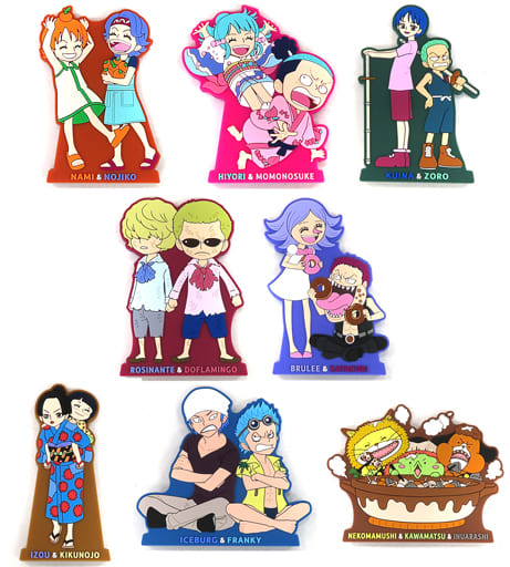 ONE PIECE Emotional Stories 2 Rubber Stand Collection I Prize Complete 8-Piece Set by BANDAI SPIRITS