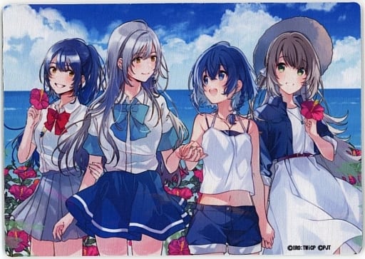 P.A. Works Collaboration Die-Cut Mouse Pad - A Lull in the Sea x Iroduku x Aquatope on White Sand