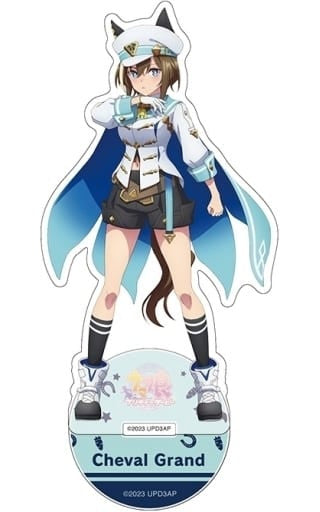 Cheval Grand Acrylic Stand Figure - Umamusume Pretty Derby Season 3 Drawn Illustration Acrylic Figure 160mm (Penguin Parade, Pre-owned)