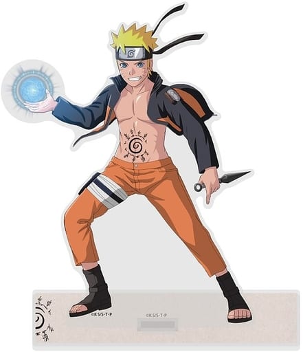 Naruto Uzumaki Large Acrylic Stand (Cospa) - Naruto Shippuden - Approx. 9 x 5 cm Base - Pre-owned