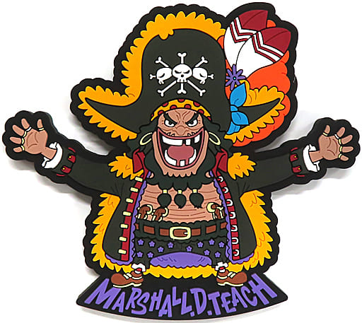 Marshall D. Teach Magnet Hook Rubber Assortment from ONE PIECE Ichiban Kuji New Four Emperors I Prize, Used, 85–130 mm