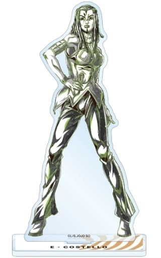 Ermes Costello Ani-Art BLACK LABEL BIG Acrylic Stand - JoJo's Bizarre Adventure: Stone Ocean - Approx. 16.3 x 6.2 cm (ARMA BIANCA, Pre-owned)