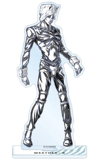Weather Report Ani-Art BLACK LABEL BIG Acrylic Stand - JoJo's Bizarre Adventure: Stone Ocean (ARMA BIANCA) Pre-owned Approx. 16.3 x 6.2 cm