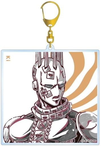 Ermes Costello & Kiss Double-Sided BIG Acrylic Keychain - Ani-Art BLACK LABEL - JoJo's Bizarre Adventure: Stone Ocean (Approx. 99 mm) - ARMA BIANCA - Pre-owned