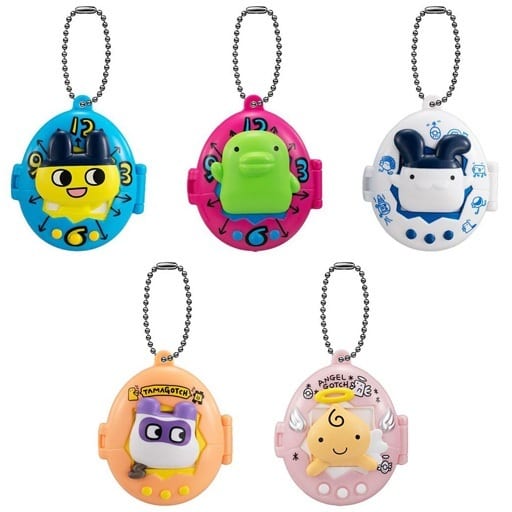Tamagotchi Swing Case Keychain Complete 5-Type Set