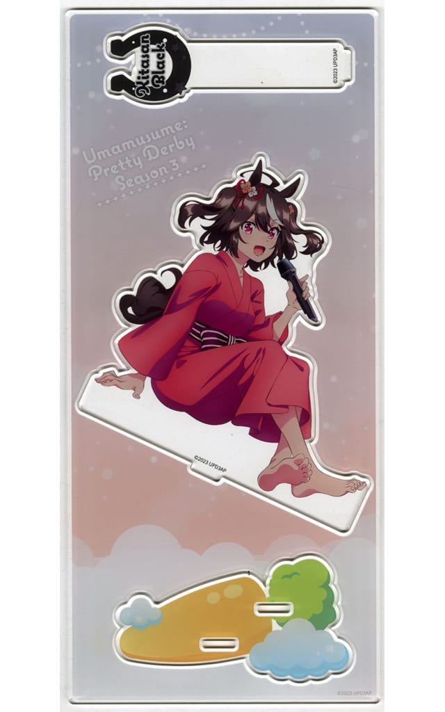 Kitasan Black Acrylic Stand (Relax time) - Umamusume Pretty Derby Season 3 NAMCO Promotion Character Pop Store by Bandai Namco Amusement — 130×297mm Event Acrylic Stand
