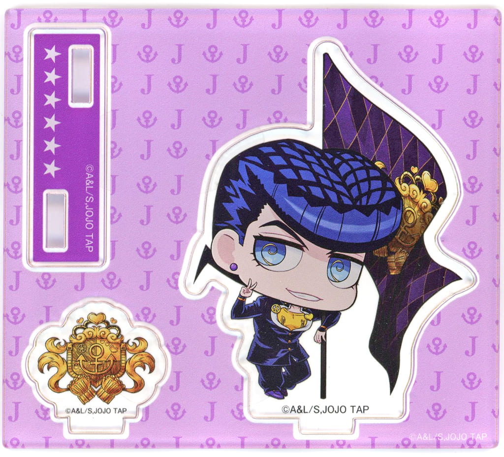 Josuke Higashikata Acrylic Stand - JoJo's Bizarre Adventure JOJO WORLD Quizzes Mini Game "Joestar Family Bloodline" Lottery B Prize (Bandai Namco Amusement) Approx. 90 x 80 mm
