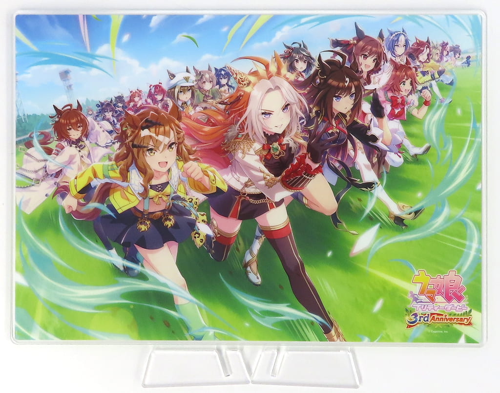 3rd Anniversary Ver. Official A4 Acrylic Board Display with Stand - Umamusume Pretty Derby (Cygames) - Pre-owned