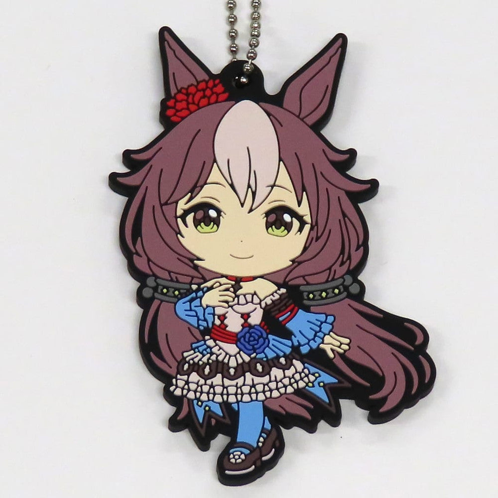 Yamanin Zephyr Rubber Mascot Keychain - Ichiban Kuji Umamusume Pretty Derby 8th Prize I - BANDAI SPIRITS (Approx. 60mm, Pre-owned)