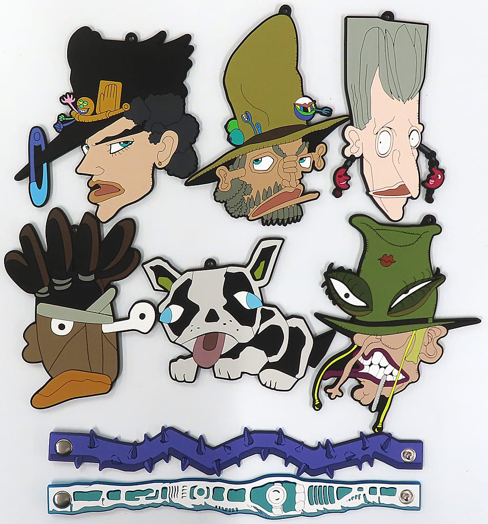 JoJo's Bizarre Adventure: Stardust Crusaders Ichiban Kuji K Prize Rubber Collection Complete 8-Piece Set by BANDAI SPIRITS