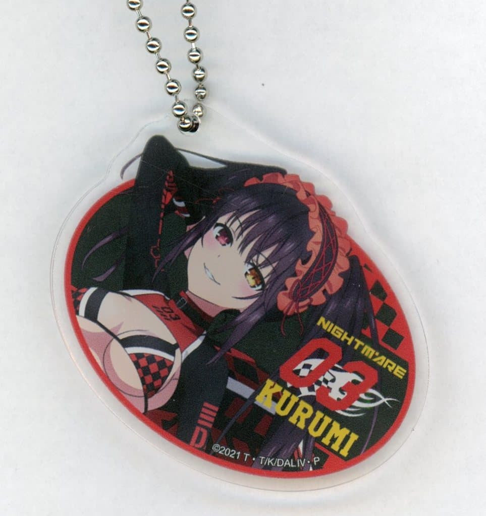 Kurumi Tokisaki Acrylic Keychain - Date A Live IV Race Queen ver. C-6 (Approx 60