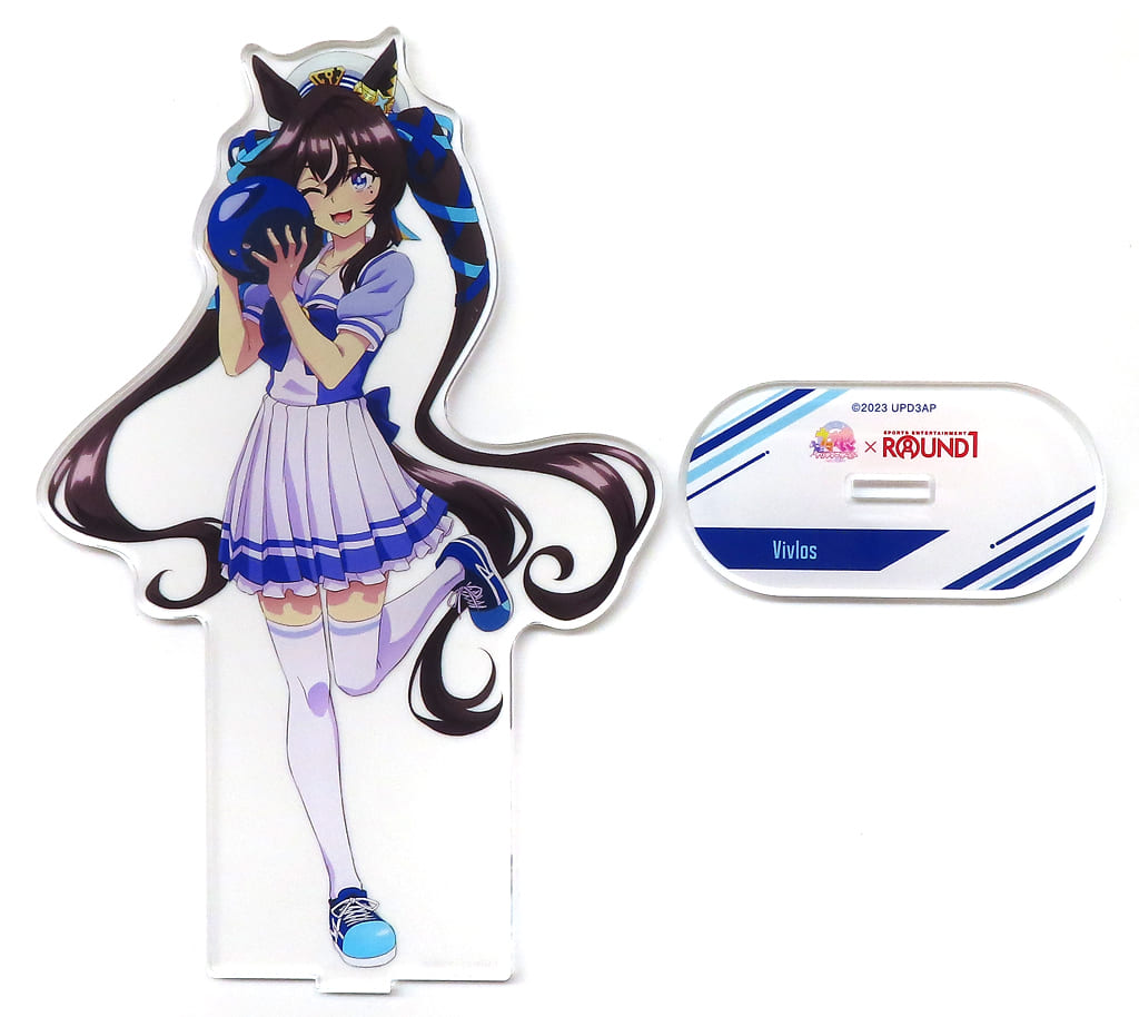 Vivlos BIG Acrylic Stand - Umamusume Pretty Derby Season 3 × ROUND1 (Almabianca) - ~185mm - Pre-owned