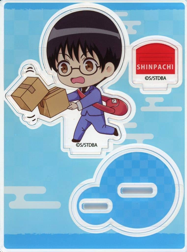 Shinpachi Shimura Acrylic Stand - Postman Style ENGAWA Original Illustration (Approx. 120 x 90 mm) - Pre-owned - Gintama