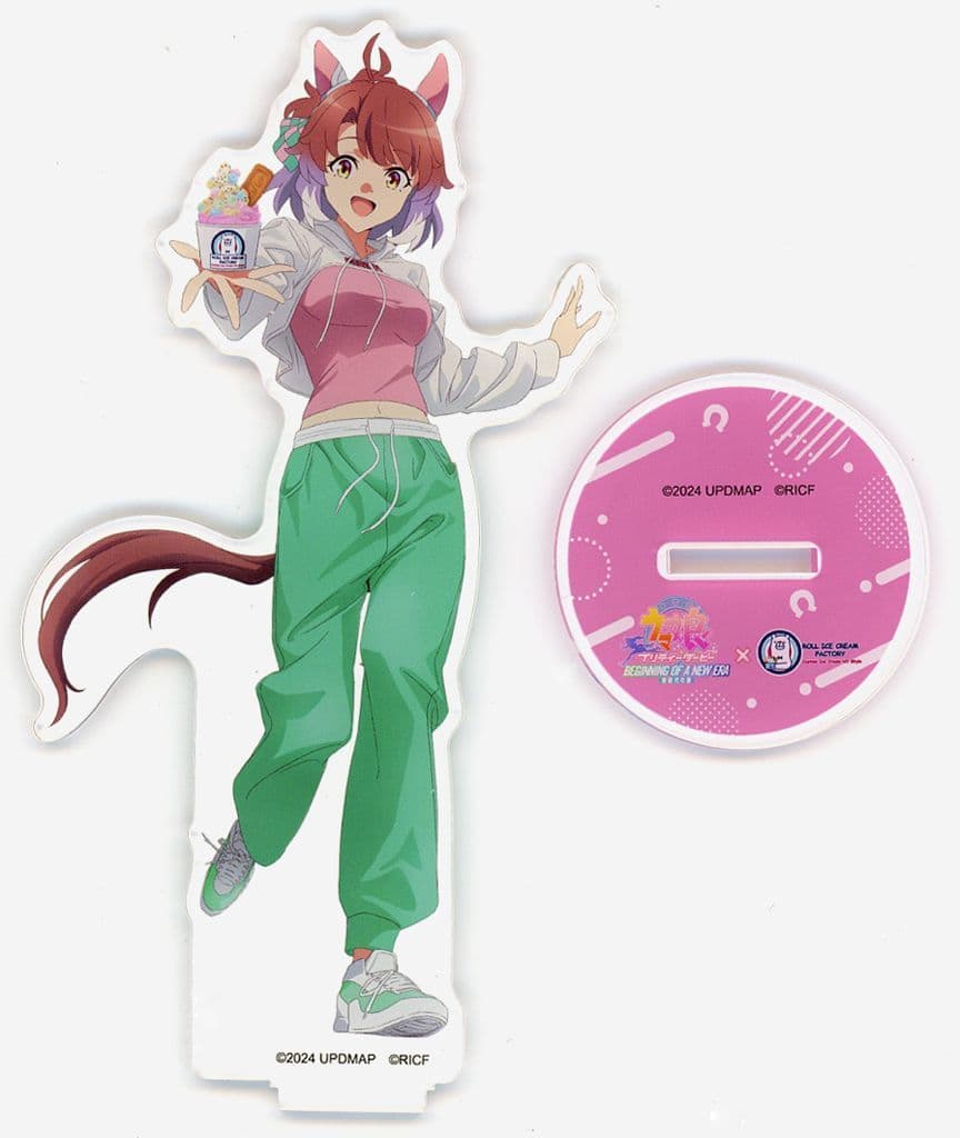 Dantsu Flame Acrylic Stand - Umamusume Pretty Derby – Beginning of a New Era × Roll Ice Cream Factory (Trend Factory, ~15cm)