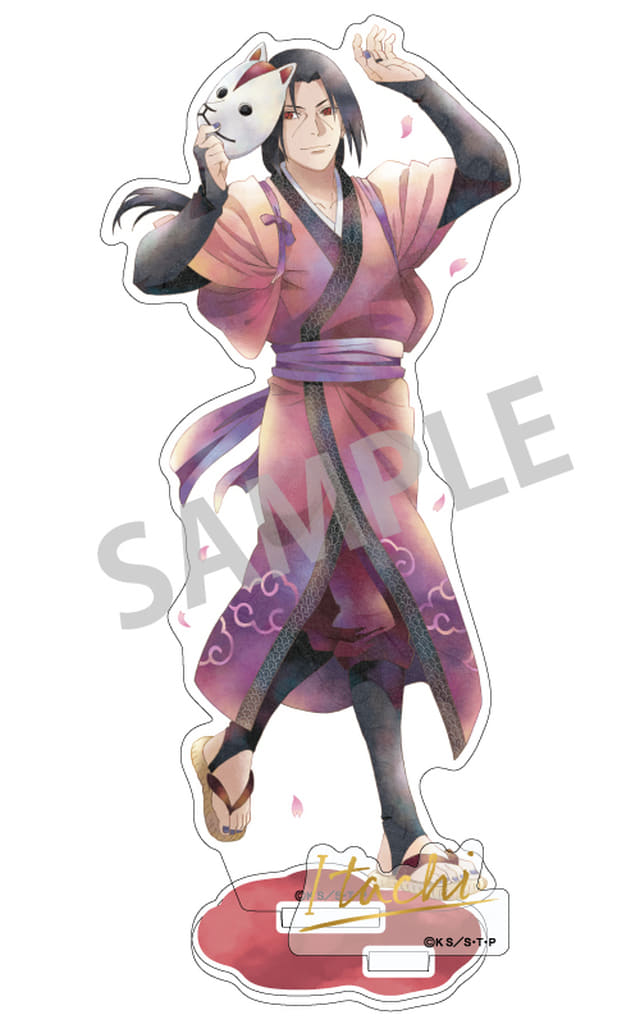 Itachi Uchiha Acrylic Stand - Naruto Shippuden (Kamio Japan, Approx. 165 x 102 x 3 mm) Pre-owned